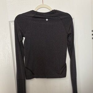 lululemon athletica Charcoal Long Sleeve Top